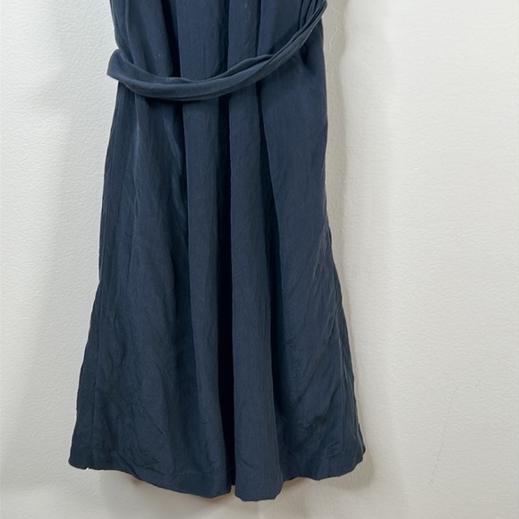 Silk Black Grecian Goddess Belted Dress XS - Picture 7 of 10